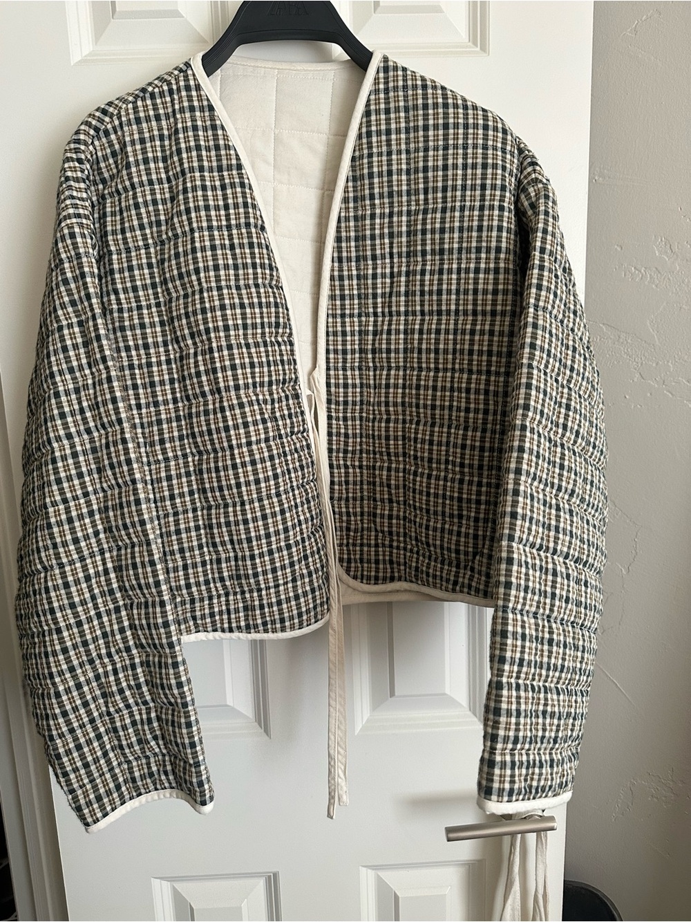 Quilted Plaid jacket - Reversible